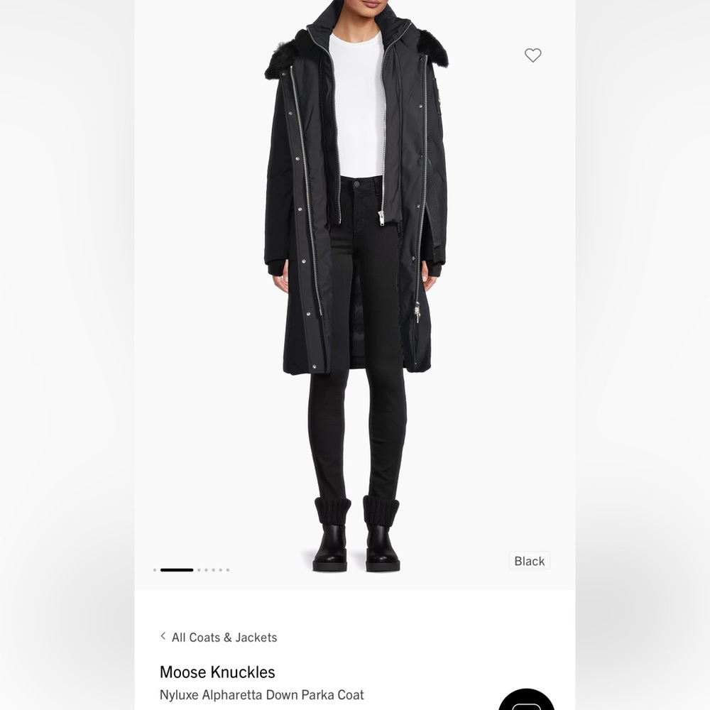 Moose knuckles Nyluxe Alpharetta Down Parka Coat